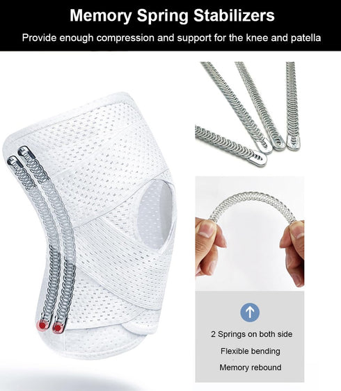 SUJAYU Knee Braces for Women Men Knee Braces for Knee Pain, Light Patella Brace with Side Stabilizers for Meniscus