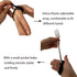 Adaptive Aid Elastic Utensil Cuff Holder Strap, 2 Pieces Adjustable Eating Assistance for Kids and Elderly (Black)
