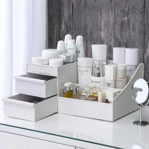 Makeup Organizer With Drawers, Bathroom Organizers And Storage, Skincare Organizers, Countertop Organizer, Makeup Organizer For Vanity, Makeup Storage Organizer, Dorm Room Essentials