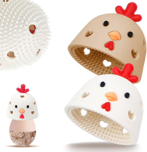 TULOBI 2PCS Silicone Egg Cleaner for Fresh Eggs, Egg Washer for Fresh Eggs,