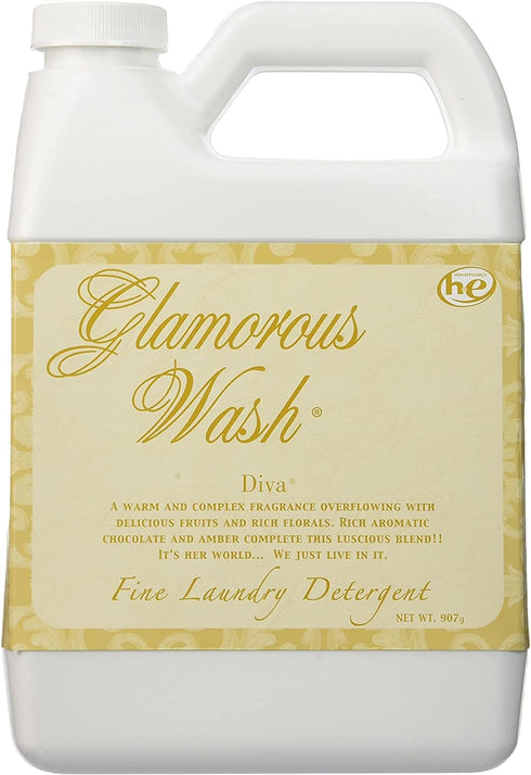 Tyler Glam Wash Laundry Detergent, Diva, 907g, Liquid, 32 FL Oz (0.95L), HE Safe