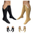 HealthyNees 2 Pairs Set Closed Toe 20-30 mmHg Zipper Compression Fatigue Swelling Circulation