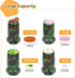 Shintop 2PCS Waterproof Pill Container Keychain, High Capacity Aluminum (Black+Camouflage)