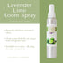 Victoria's Lavender Lime All-Natural Home Atmosphere Spray, Essential Oil Concentrated Air Freshener, Bathroom Odor