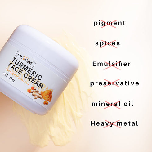 Lanthome Turmeric Face Cream - 50g Anti-Aging Moisturizer for Dark Spots and Even Skin Tone