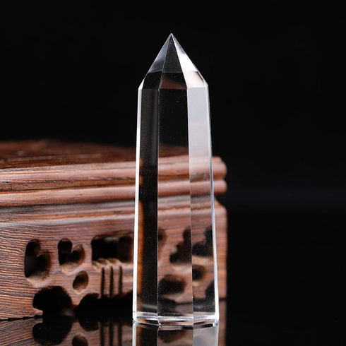 Healing Crystal Wands 2" Clear Quartz Crystal Obelisk - Polished 6 Faceted for Reiki Chakra Therapy