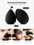 InnoGear Makeup Sponge, 10 Pcs Blender Set, Beauty Cosmetic Foundation Blending Applicator Puff, Basic Black