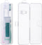 Transparent Toothbrush Case 2 Packs, Travel Size Plastic Holder, 7.87 x 2.36 x 1.18 inches, Portable for 2 Toothbrushes