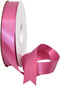 Morex Ribbon Double Face Satin Ribbon 7/8" x 50 YD Raspberry Rose for Gift Wrapping, Birthday Gift Cards, Satin Dress,