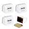 Linkidea 4 Pack Safety Razor Blade Bank, Safe Razor Metal Disposal Case for