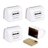 Linkidea 4 Pack Safety Razor Blade Bank, Safe Razor Metal Disposal Case for