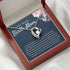 Luxe Gifting Birth Mom Necklace Message Card Box Forever Love Mahogany - From The Moment We Met - Appreciation