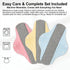 Zmuhyrd (15Pcs) Graphene Reusable Incontinence Pads, Leak-Proof & Waterproof Washable Incontinence Pads, Graphene