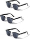 Mass Vision Semi-Rimless Full Reading Lens Sunglasses with No Bifocal - UV400