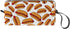 Fun Hot Dog Food Pattern Makeup Bag, Small Portable Travel Toiletry Organizer with Handle for Women and Girls