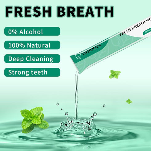 Travel Size Mouthwash, Individual Mini for Fresh Breath, Portable Travel Mouthwash Bulk (Pack of 40)