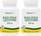 Natures Plus Egg Yolk Lecithin, 600 mg, 90 Vegetarian Capsules, Pack of 2, Supports Liver Function, Soy Free
