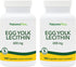Natures Plus Egg Yolk Lecithin, 600 mg, 90 Vegetarian Capsules, Pack of 2, Supports Liver Function, Soy Free