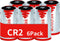 6 Pack CR2 3V Lithium Battery Long Lasting Power for Range Finder and More