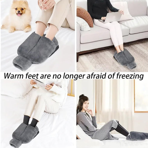HZACHYX Soft Large Foot Cover, hot Water Bottle and Cold Water Bottle for feet, Warm Foot Cushion, Rubber Cold/hot