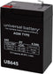 UPG UB645 6V 4.5AH Sealed Lead Acid (SLA) Battery .187 TT (D5733)
