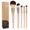 Professional Face Makeup & Foundation Brush Set, 5Pcs Premium Base Brush Kit for Face