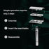 Safety Razor for Men and Women, Reusable Metal Razors, with 10 Platinum Safety Razor Blades, Face Razors for Men Shaving, Sustainable Hair removal and shaving cleaning tools, Metallic Silver