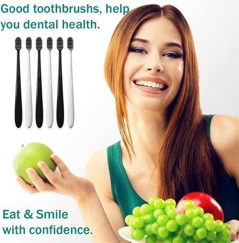 GoldDawn Extra Soft Toothbrush for Sensitive Teeth and Gums, Micro Fur Manual Toothbrush with 20000 Ultra Soft Bristles