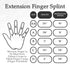 LMB Spring Finger Extension Splint, Assists in Extending PIP Joint with Slight Extension Effect on MP Joint, Size AA