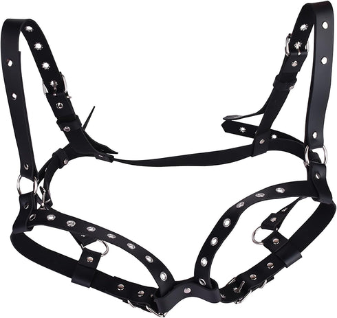 Set BDSM Breast Sex Bondage Restraints Punk Gothic, Body Harness for Women Sex Bondage Gear & Accessories, S&M Leather
