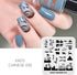 Nail Stamping Plate, Stainless Steel Template for Landscape Image Transfer in Manicure Design