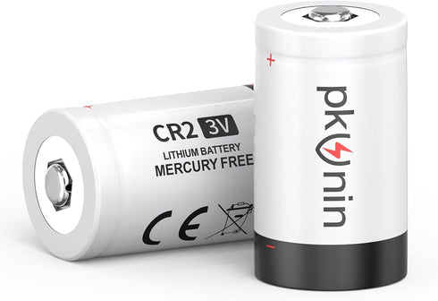 PKUNIN CR2 Battery 2 Pack CR15h270 3 Volt Lithium Battery Long-Lasting Power for