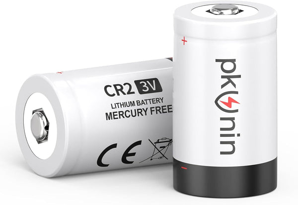 PKUNIN CR2 Battery 2 Pack CR15h270 3 Volt Lithium Battery Long-Lasting Power for