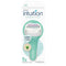 Schick Intuition Razors for Women with Sensitive Skin, 1 Razor & 2 Intuition Razor Blades Refill with Organic Aloe