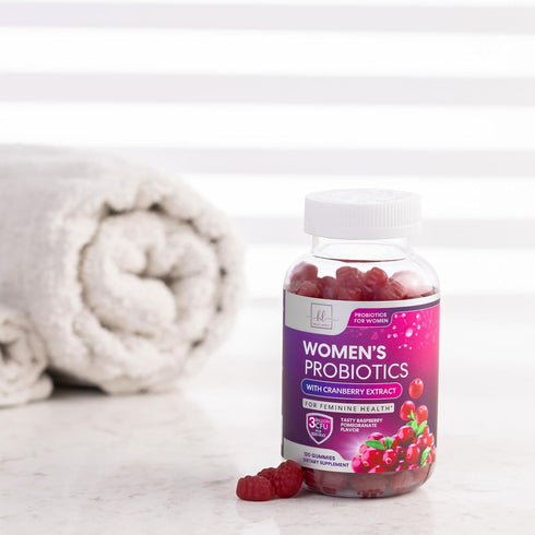 Women's Probiotic | 120 Gummies | Probiotics for Women Gummy for Digestive Health, Vaginal pH, Urinary & Immune Health