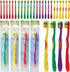 SmartSmile 72 21-542 Pcs Bulk Kids Toothbrushes Individually Wrapped - Assorted Colors with Animal Paw Prints - Popular
