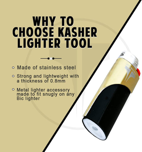 Kashers Sacred Geometry Lighter Tool with Lighter - Lightweight & Multipurpose Accessory for Lighters - Suitable to use