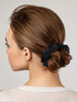 Pack of 10 Small Velvet Scrunchies - Mini Thin Elastic Hair Ties for Women Hair Accessories (Black)