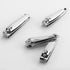 QLL 4 Pcs Nail Clippers for Fingernails and Toenails - Sharp Stainless Steel Clipper with Swing Out Nail Cleaner/File