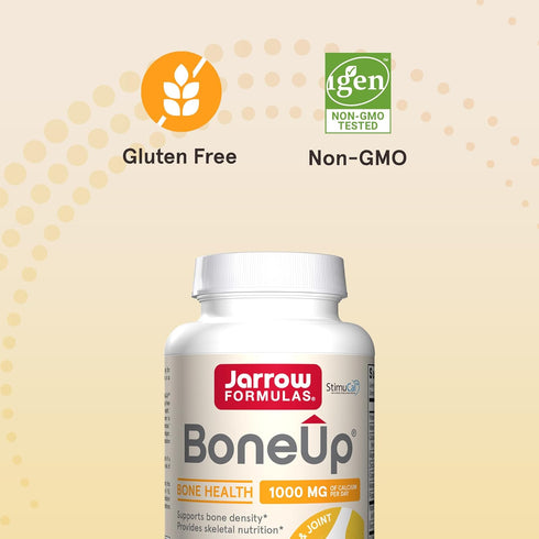 Jarrow Formulas BoneUp, 240 Capsules, 120 Servings, Bone Support & Skeletal Nutrition, Includes Vitamin D3, K2 & Calcium