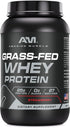 Grass FED Whey Protein 2 Lbs (Strawberry) - Non-GMO, Gluten Free, Natural Sweetener, rBGH & RBST Free, Muscle Growth