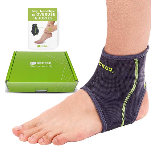 Ankle Brace for Men & Women, Compression Support for Sprained Ankles & Plantar Fasciitis, Medium