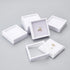 BENECREAT 6Pcs White Gemstone Display Box with Clear Window, Gift Boxes for Jewelry, Diamond Packing (2.8"x2.8"x0.8")