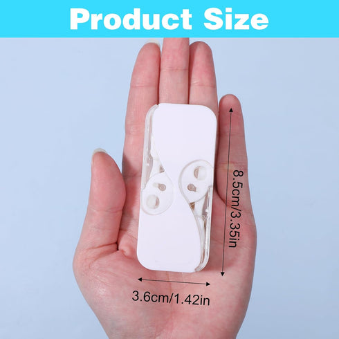 WJIAAA 2 Pack 24 Flosser Dispenser with Pcs Floss, Compact Dual-Opening Floss Container for Adults Fits Pocket