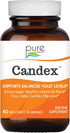 Candex Supplement by Pure Essence - Yeast Overgrowth Aid with Digestive Enzymes, Probiotic for Men & Women - 40 Capsules