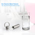 SHD Keychain Pill Box, Mini Waterproof Titanium Pill Holder Container, Portable Small Case for Outdoor Travel Camping