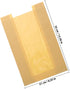 Packaging 100pcs GLEAVI Kraft Paper Bread Bags with Window, Oil-proof Toast Bags Large Yellow Baking Pastry Storage