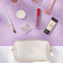 2pcs PU Leather Cosmetic Bag for Women, Minimalism Makeup Pouch for Daily Use, Black