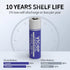 ViCep 6-Pack ER14505 3.6V LS14500 2700mAh AA Lithium Battery Li-SOCL Compatible for Home Security System, Meter Reading