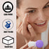 Smanzu 4 Pack Contact lens case Bulk Contact Lens Soak Storage Box Holder Container(Purple)